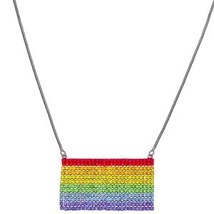 🔥HOST PICK 🔥NWT Vera Wang Silver Tone Rainbow Simulated Crystal Statement